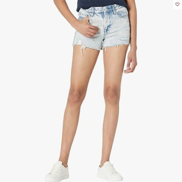 BLANK NYC The Vintage Barrow High Rise Denim Shorts in Acid Trip - Sz. 29/8 -NWT - Picture 2 of 8